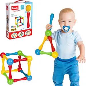 Amazon.com: Goobi 20 Piece Construction Set Large Building Blocks Developmental Play Sticks STEM ... | Amazon (US)