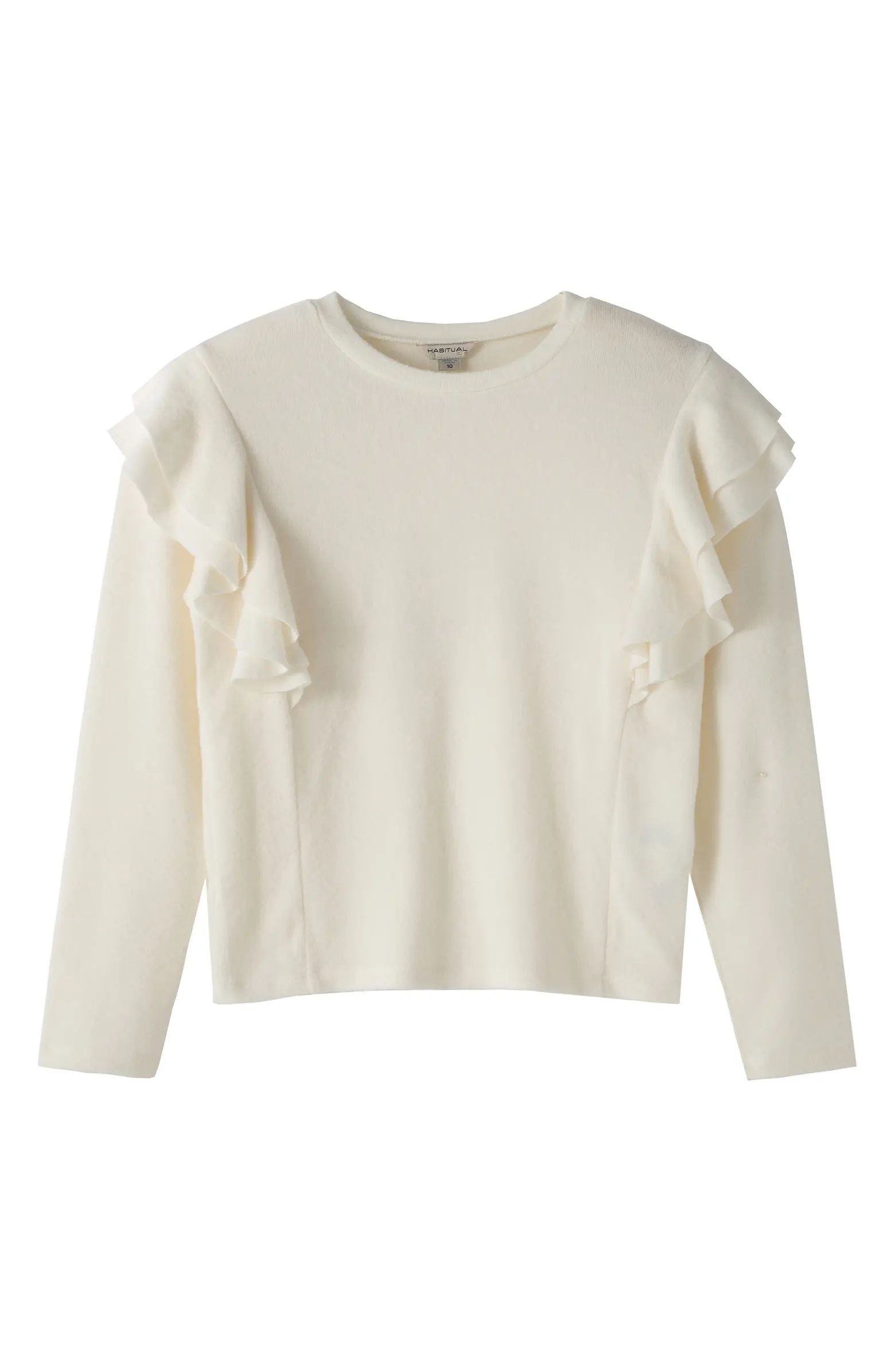 Hacci Ruffle Trim Top | Nordstrom