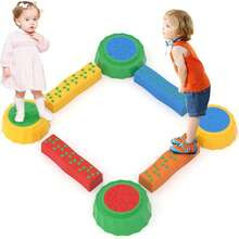 Balance Beams Stepping Stones For Kids Set Of NonSlip Plastic Sensory Play For Toddlers Indoor Outdoor Obstacle Course Toys For Kids Age Years | SHEIN