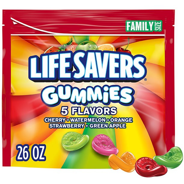 Life Savers 5 Flavors Gummy Candy, Family Size - 26 oz Bag | Walmart (US)