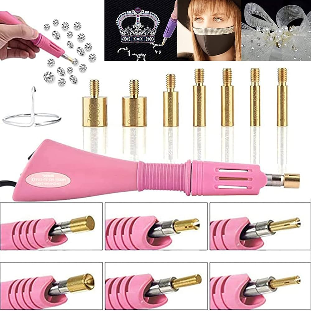 FAINAT Hotfix Rhinestone Applicator, 7 in 1 Professional Iron-on DIY Hot Fix Tool Rhinestone Sett... | Amazon (US)