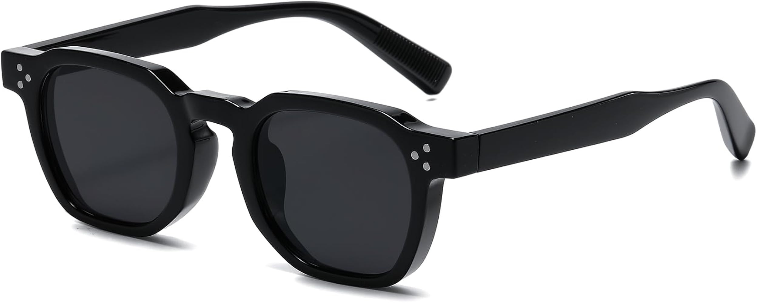 AIEYEZO Retro Sunglasses for Womens Mens Square Thick Framed Shades Trendy Vintage Sun Glasses | Amazon (US)