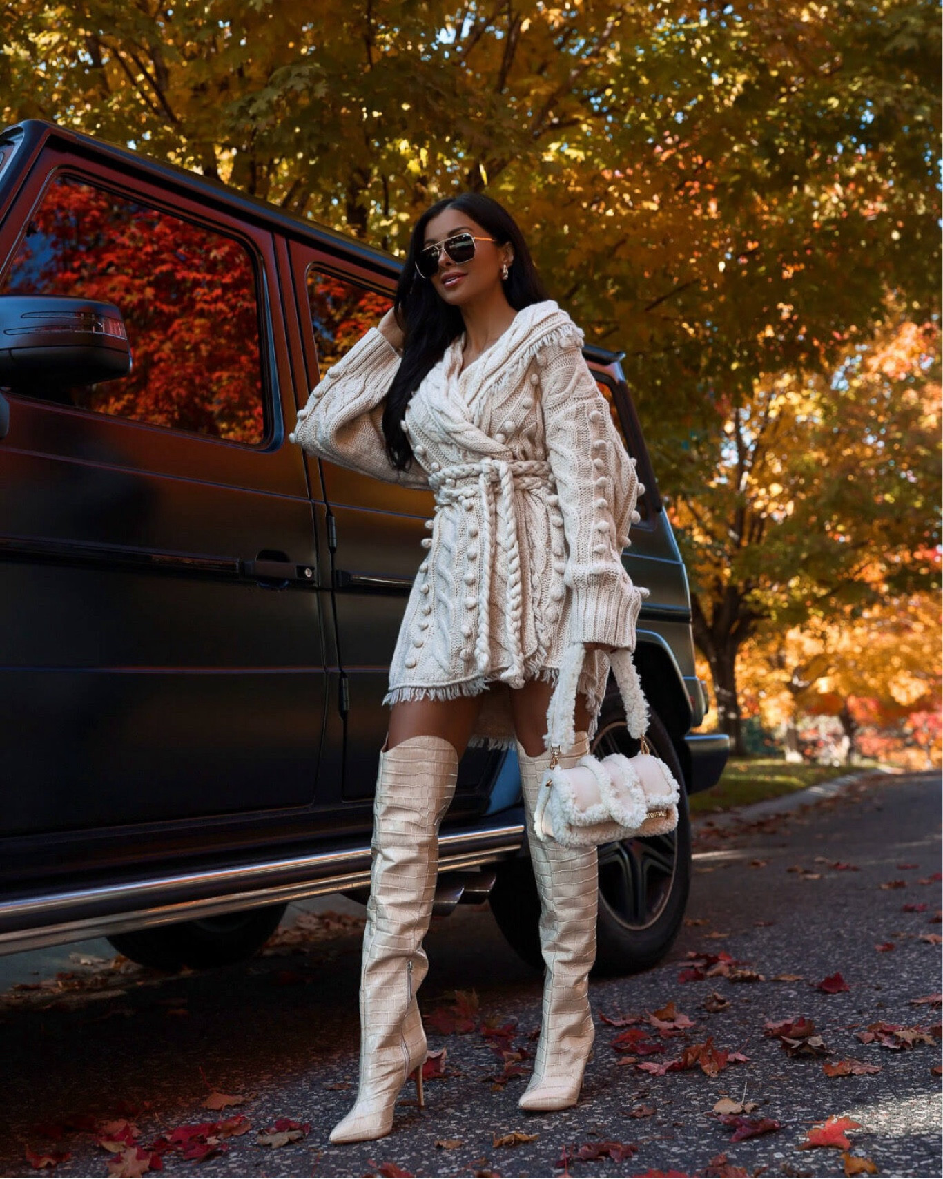 Fall outfit ideas
Saks fifth avenue Farm Rio sweater wearing an XS
Schutz over the knee boots run TTS


#LTKSeasonal #LTKsalealert #LTKshoecrush