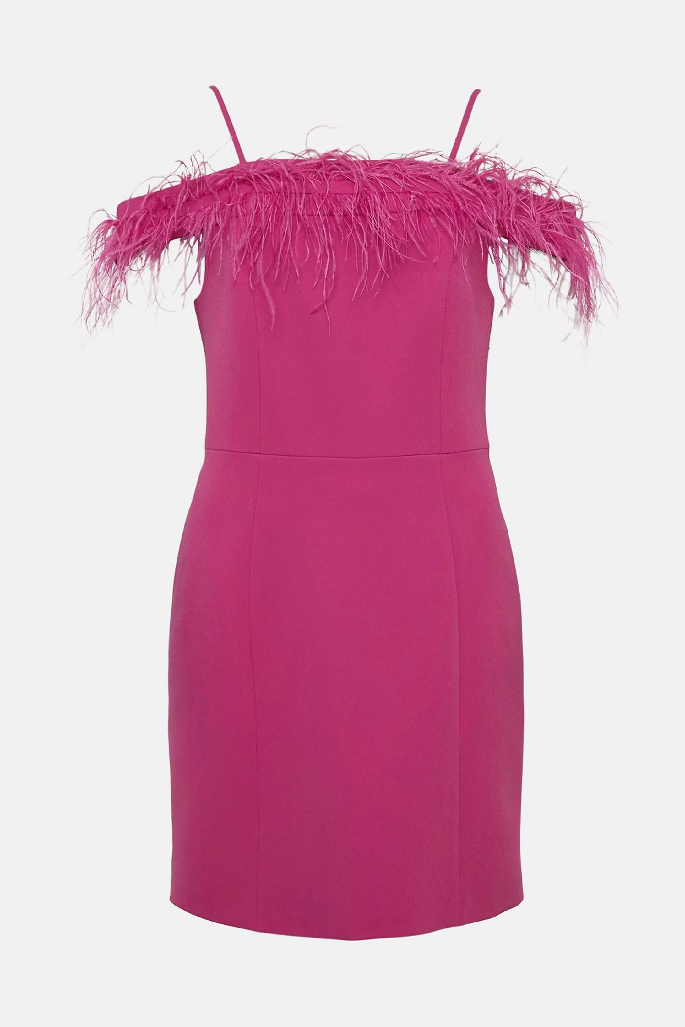 Feather Trim Bardot Mini Dress | Coast (UK)