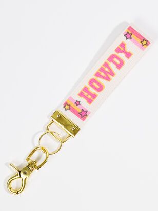 Howdy Stars Canvas Keychain | Altar'd State