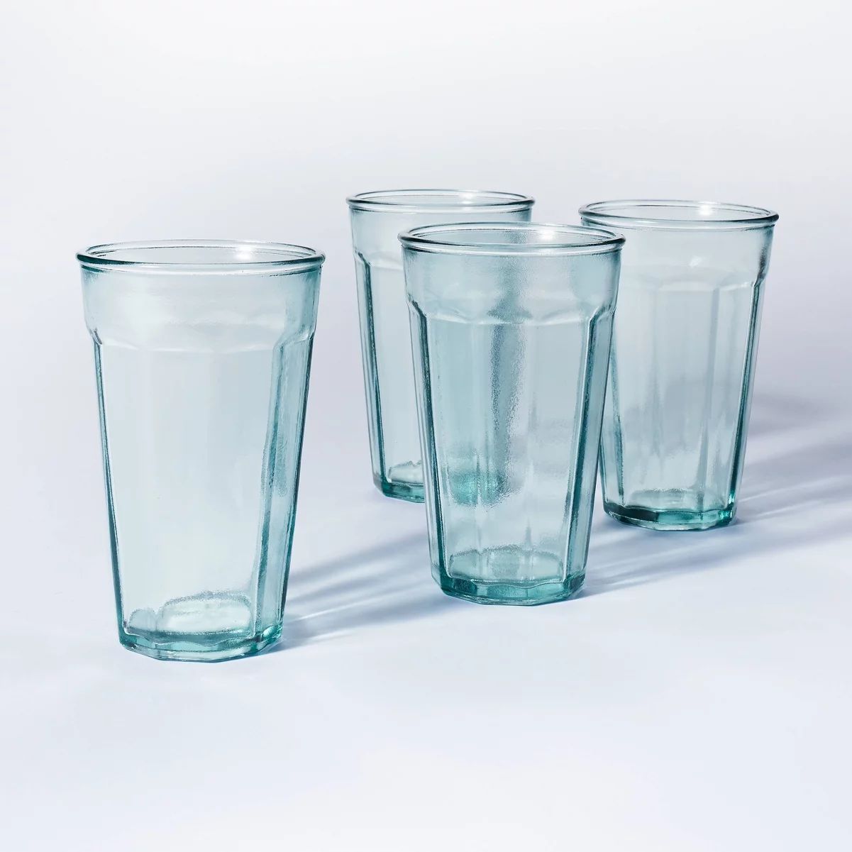 16oz 4pk Glass Tall Tumblers - Threshold™ designed with Studio McGee | Target