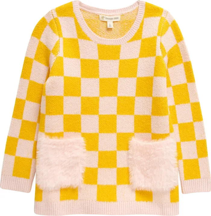 Kids' Fun Times Jacquard Pocket Tunic Sweater | Nordstrom