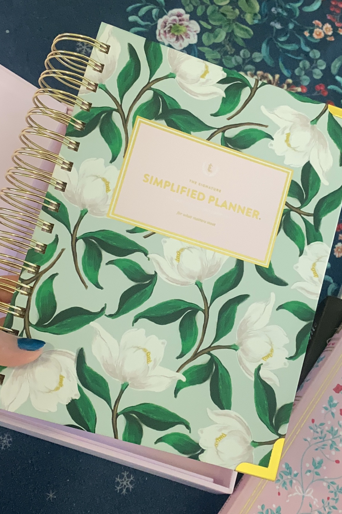 2025 Simplified Planner - Savannah Blooms line. Elegant, beautiful planner and accessories for your home office. 

Feminine 
WFH 
Home office 
Planner 
Emily Ley 
New Year 
Organization 

#LTKGiftGuide #LTKHome #LTKSeasonal