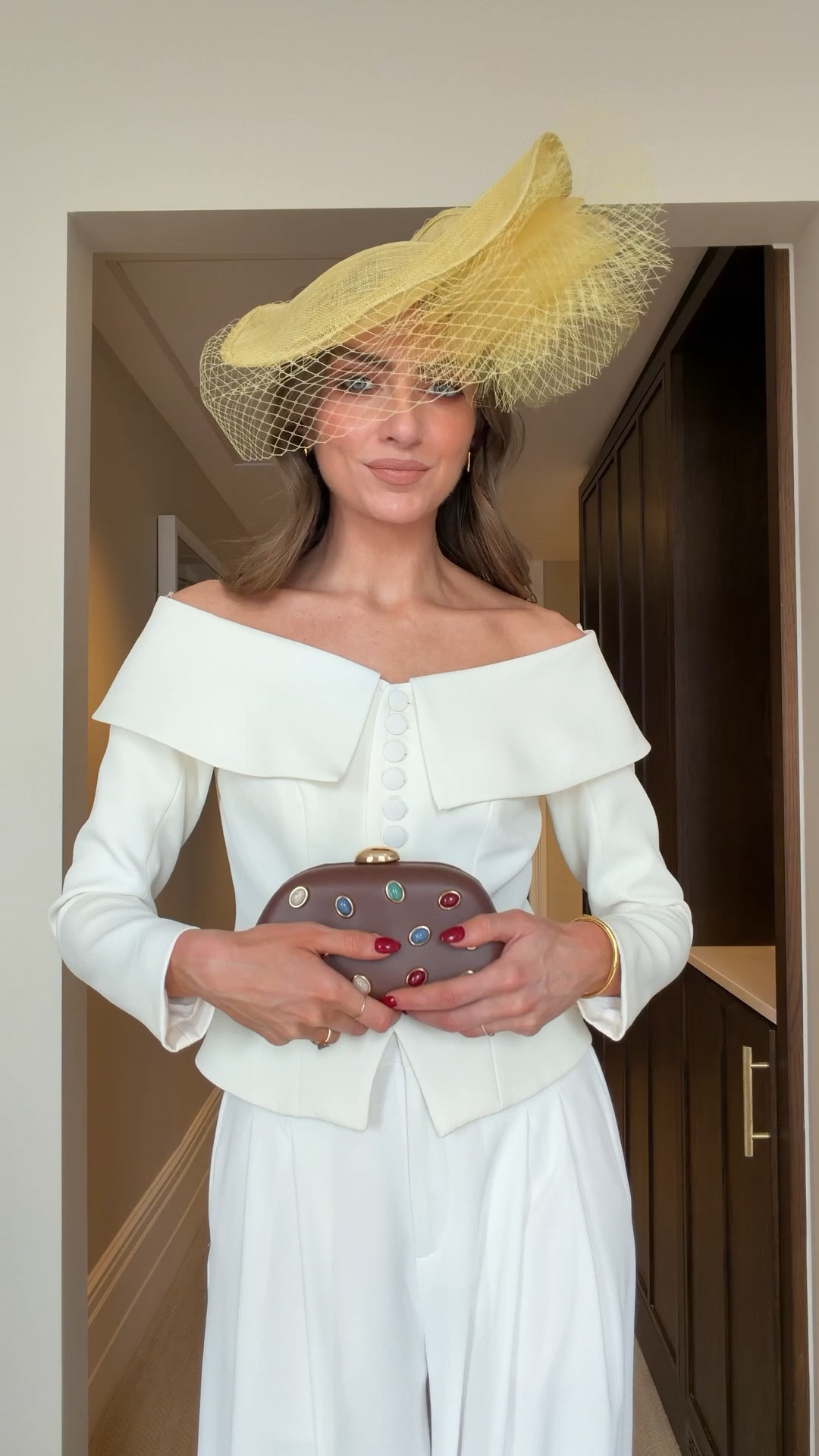 Ladies day outfit 
6 in the top
8Long in the trousers 
I’m 5ft 6 