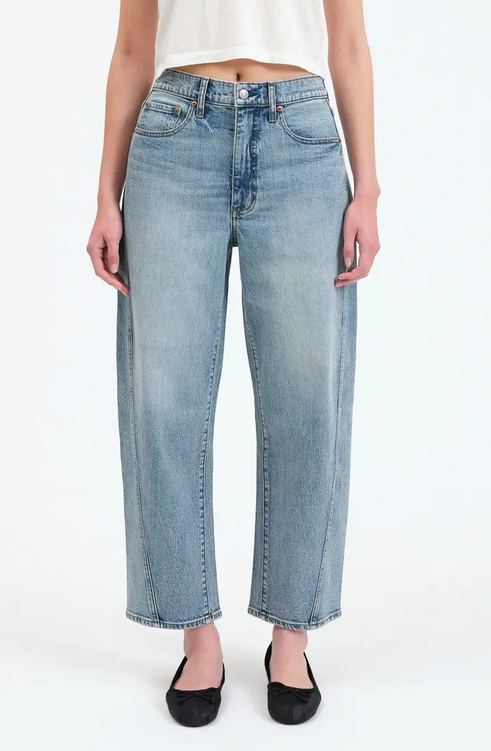 DAZE Westward High Waist Ankle Barrel Jeans | Nordstrom | Nordstrom