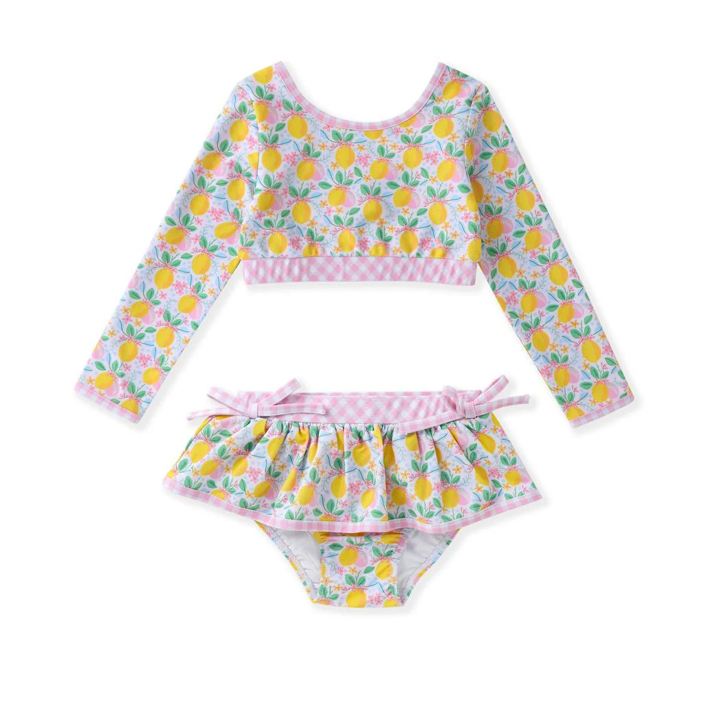 Swoon Pink Gingham and Lemon Bikini | Persnickety