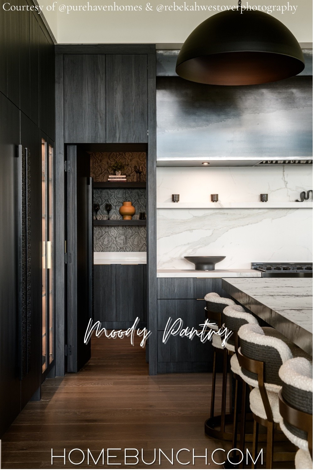 A pantry that feels just as designed as the kitchen 🤍

Dark cabinetry and thoughtful storage make this space both functional and beautiful.

Recreate this look 👇



Builder: @purehavenhomes 

Photography: @rebekahwestoverphotography.

See the full house tour:
https://www.homebunch.com/utah-organic-modern-home/

#LTKOver40 #LTKHome #LTKmorningroutine