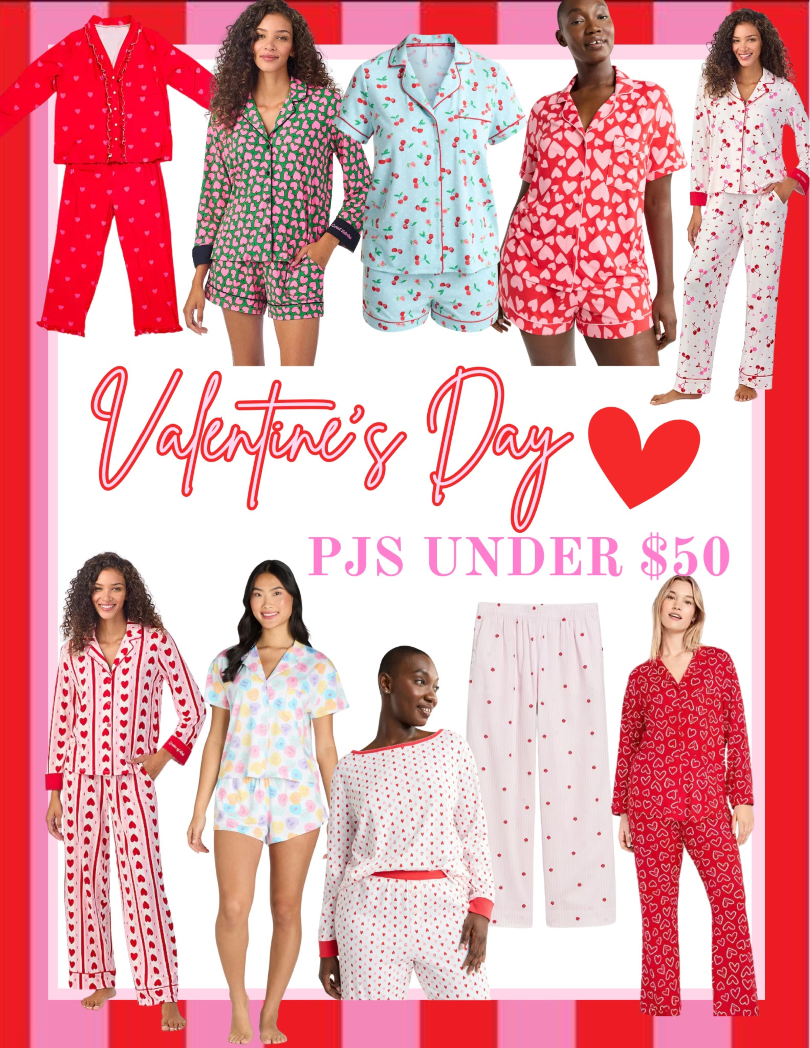 valentine’s day PJ’s under $50!🥰💖❤️💋


valentine’s day pjs pajamas sleep lounge wear pink red white striped cherries hearts 

#LTKFindsUnder50 #LTKSaleAlert #LTKSeasonal