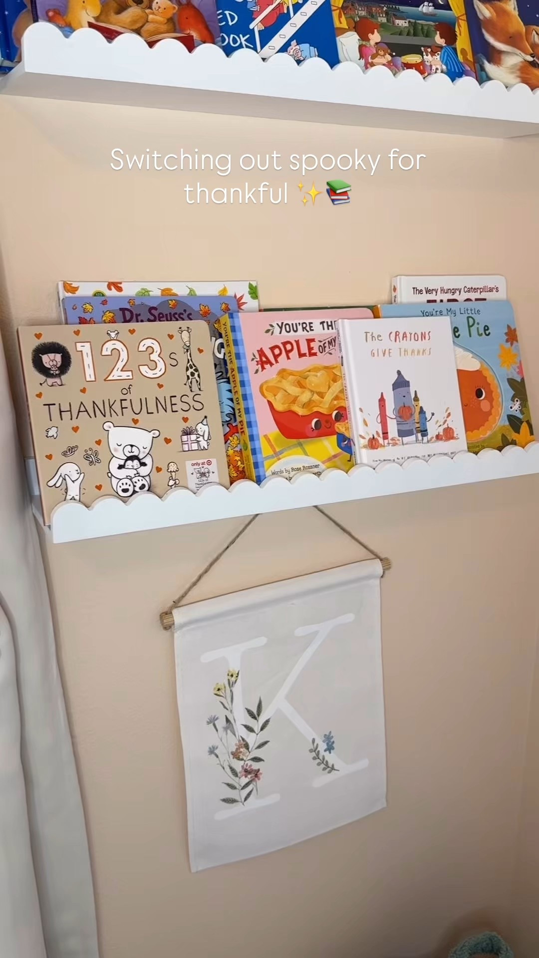 Making my toddlers bookshelf match the season one holiday at a time 🦃📚

#LTKHoliday #LTKKids #LTKGiftGuide