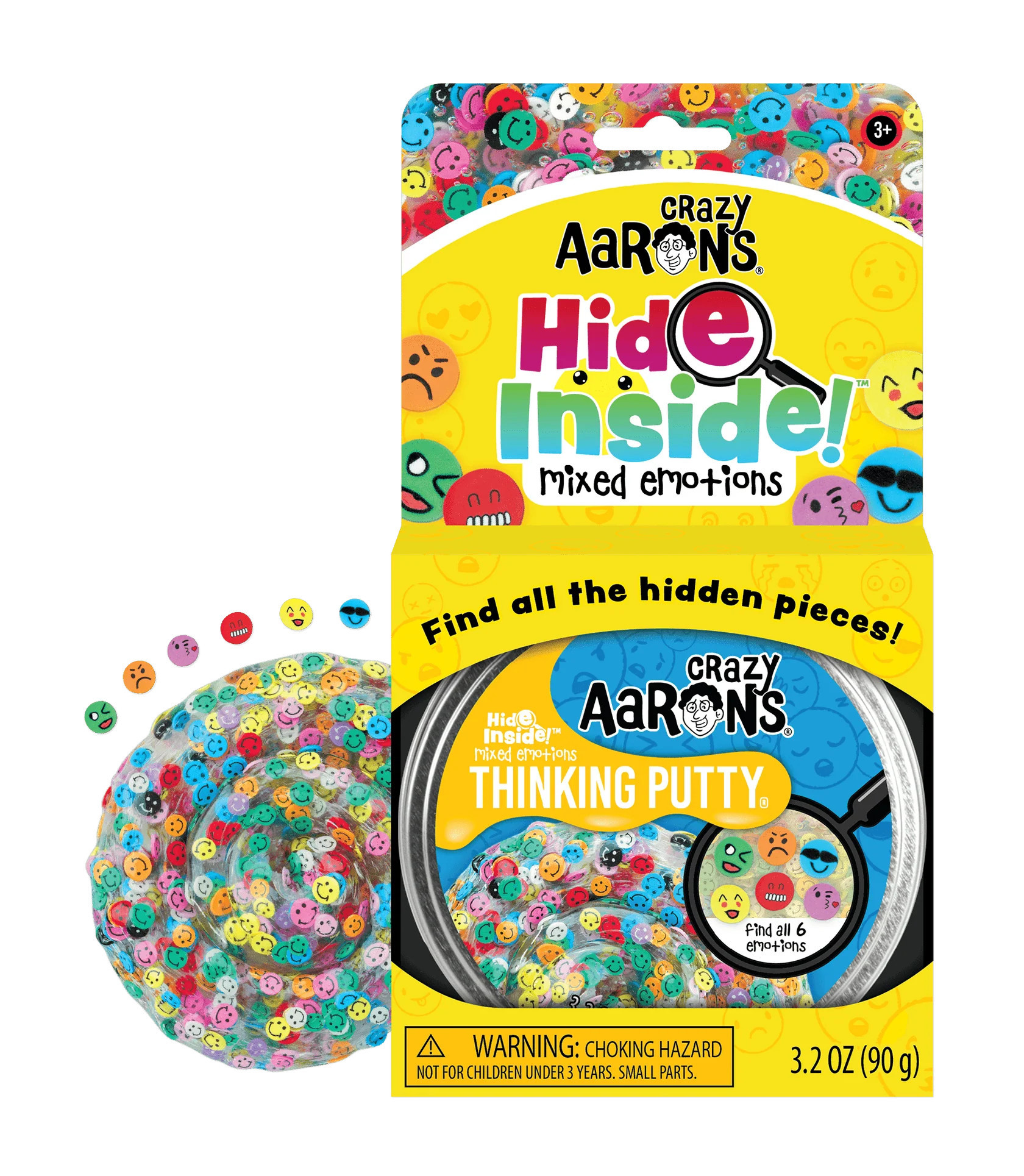 Crazy Aaron's - Mixed Emotions - Full size 4" Thinking Putty Tin | Jones & Daughters