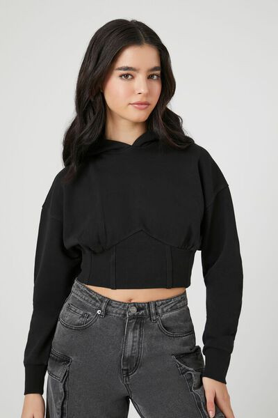 Cropped Bustier Hoodie | Forever 21 (US)