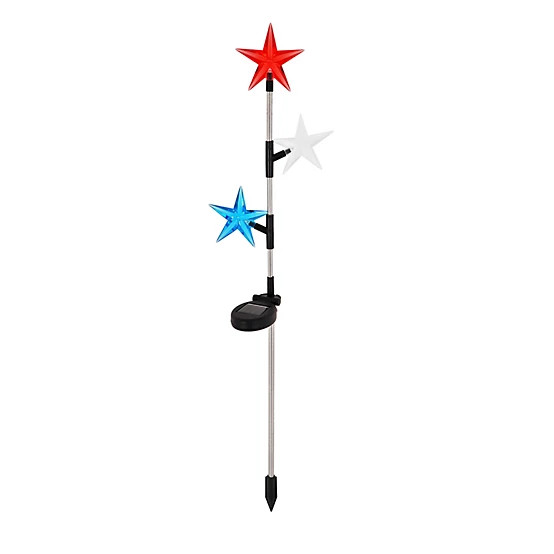 Lux-Landscape  31.50 in. Solar-Powered Patriotic Stars Light | Tractor Supply