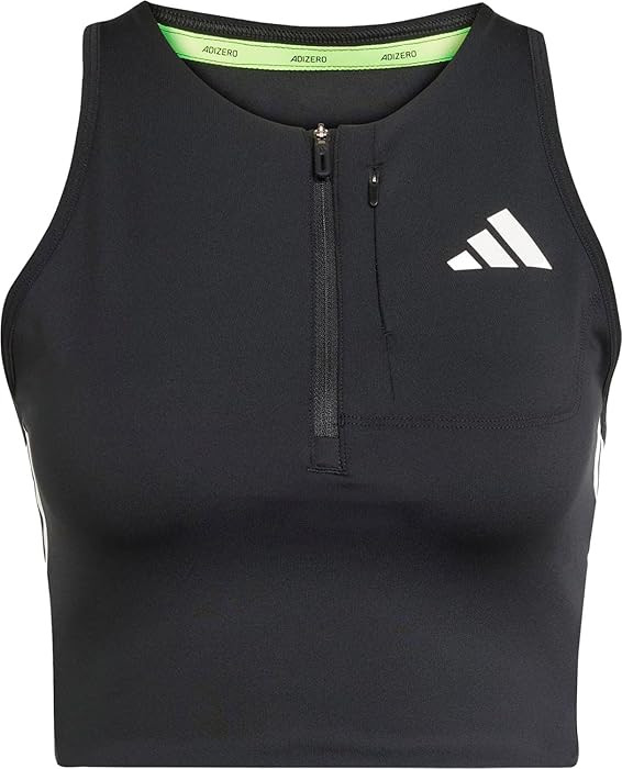 adidas Womens Adizero Running Gel Pocket Crop Top | Amazon (US)