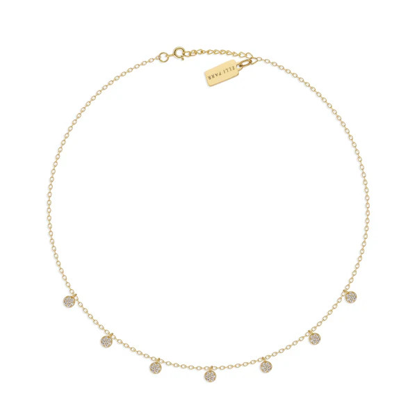 Cora Pave Coin Necklace | elli parr