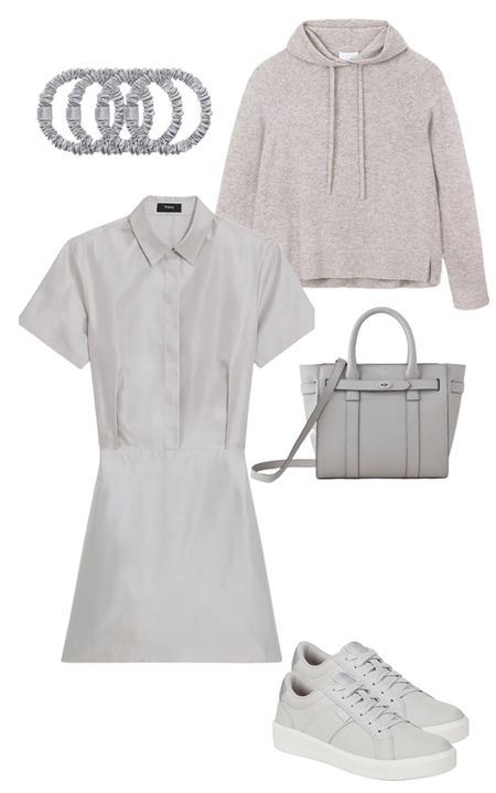 Minimalist capsule wardrobe ideas. Monochromatic grey #greydress #greybags #greyjumper 

#LTKover40 #LTKstyletip #LTKeurope