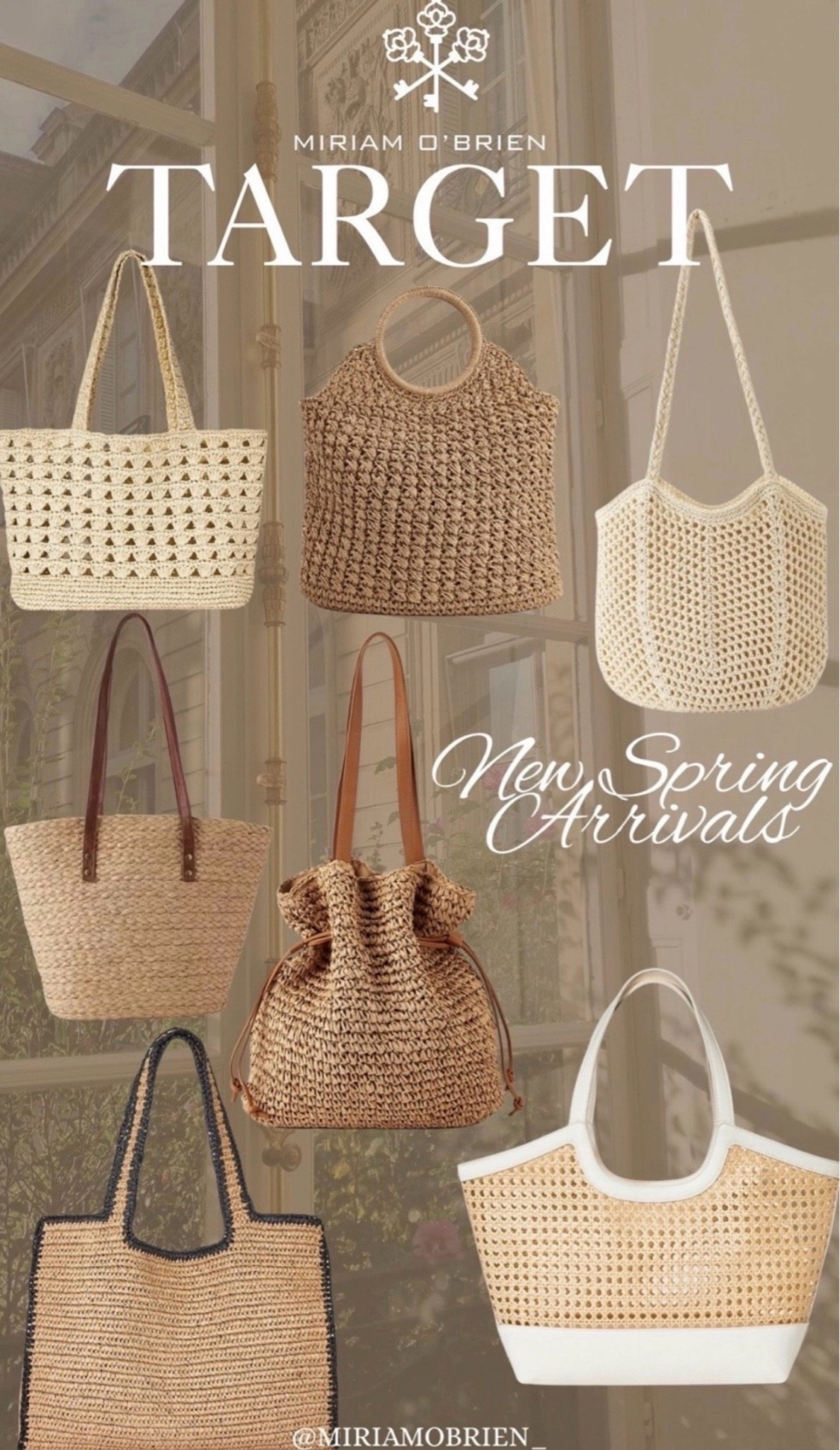 New Spring Handbags at Target

Follow me at @miriamobrien_ on IG and TikTok! 

#TargetSpringAccesories

#LTKSeasonal #LTKOver40 #LTKmomlife