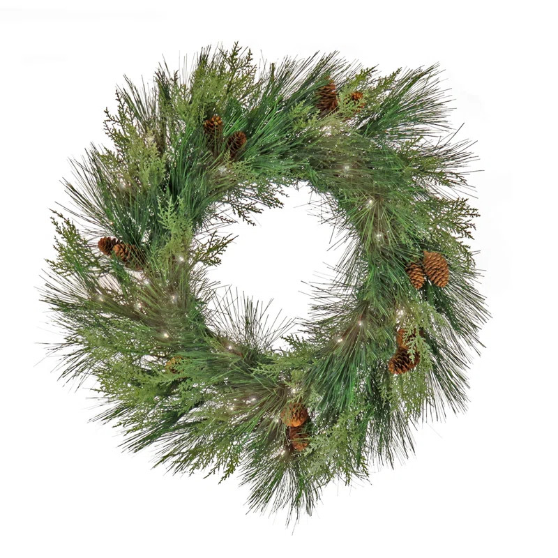 Faux Lighted Wreath | Wayfair North America