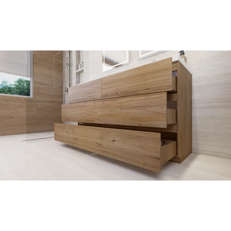 Ferrante 60'' Double Bathroom Vanity with Top | Wayfair North America