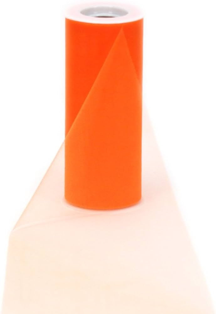 Offray Tulle Craft Ribbon, 6-Inch by 25-Yard Spool, Orange | Amazon (US)