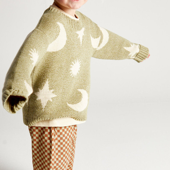 Claude & Co. Moon Knitwear Sweater - Nordic Nep Green - Trouva | Trouva (Global)