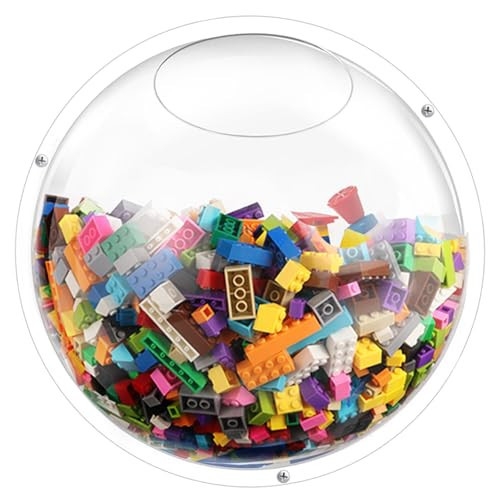 JolliKids Acrylic Toy Dispenser for Wall, Acrylic Wall Organizer Toy Storage Display with Back Panel Hanging Clear Holder for Blocks, Snacks, Cars | Amazon (US)