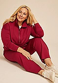 Plus Size Sparkle Scuba Knit Half Zip Sweatshirt | Maurices
