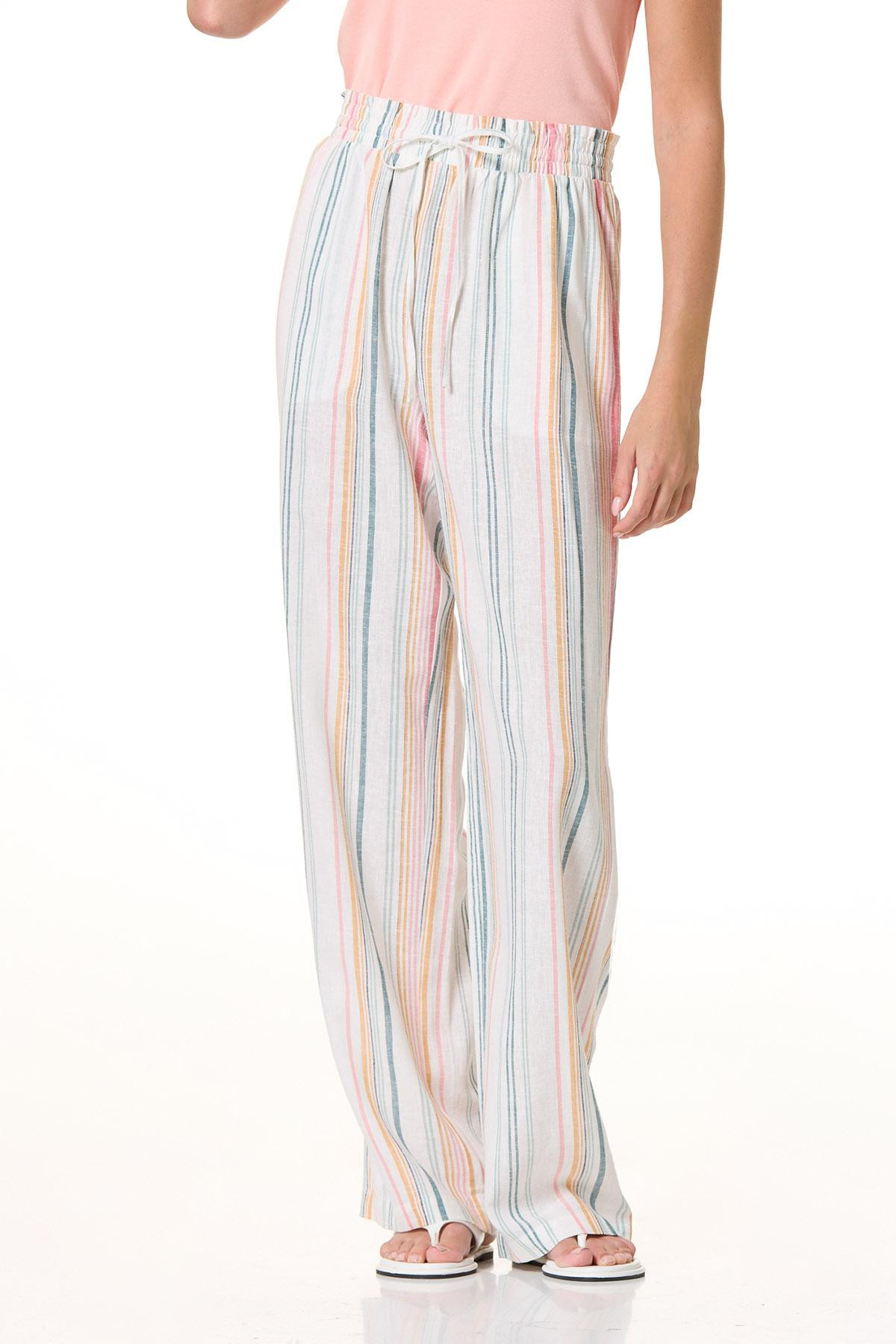 Island Stripe Wide Leg Pants | Cato Fashions