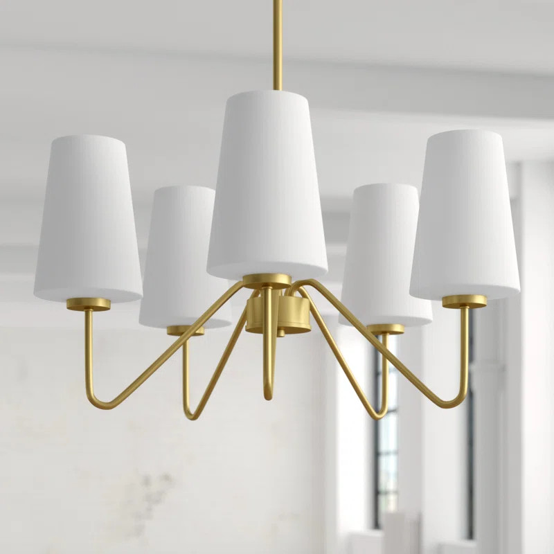 Higginson 5 - Light Shaded Traditional Chandelier | Wayfair North America