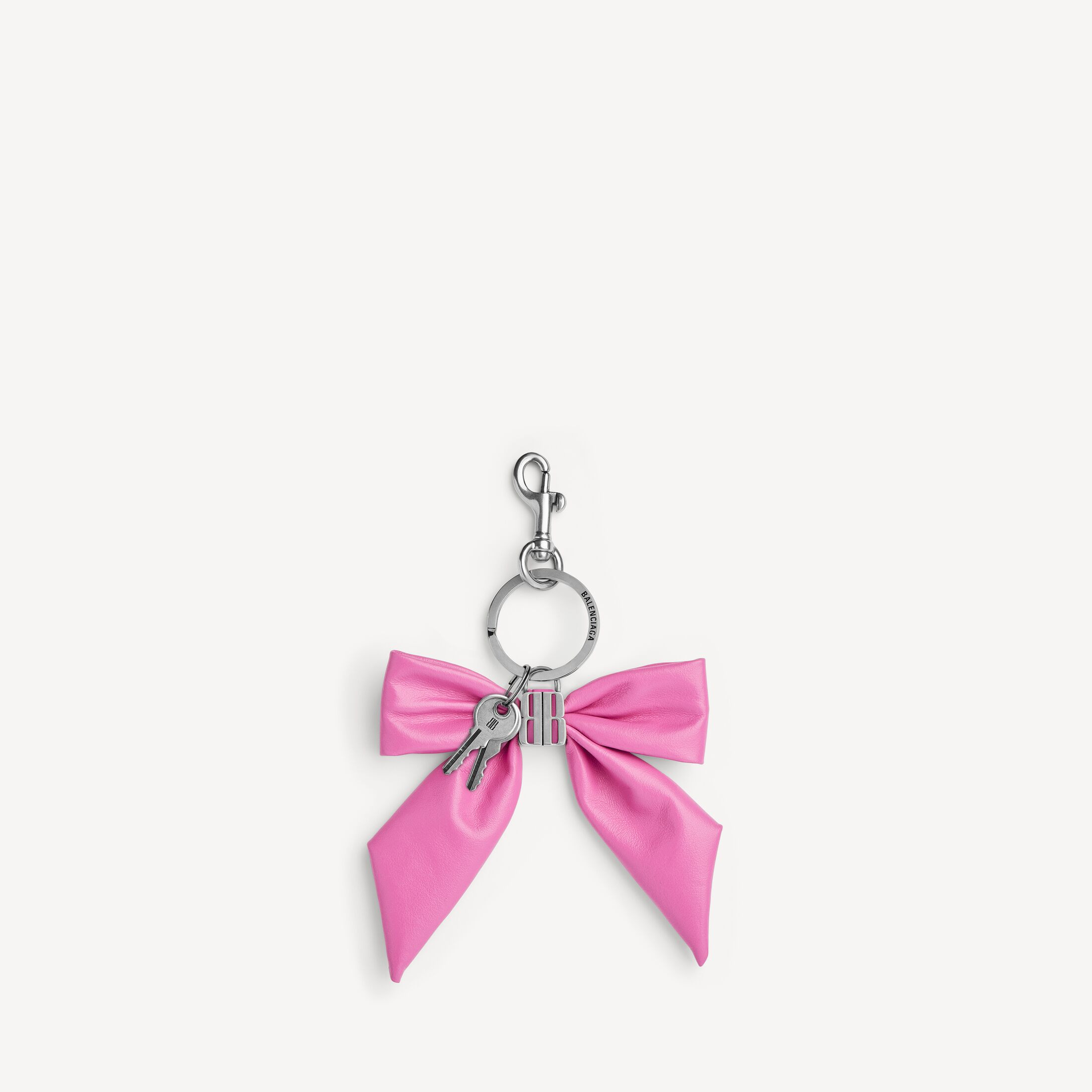 Balenciaga Clémence Bow Charm/Keychain - Pink - Women's | Balenciaga