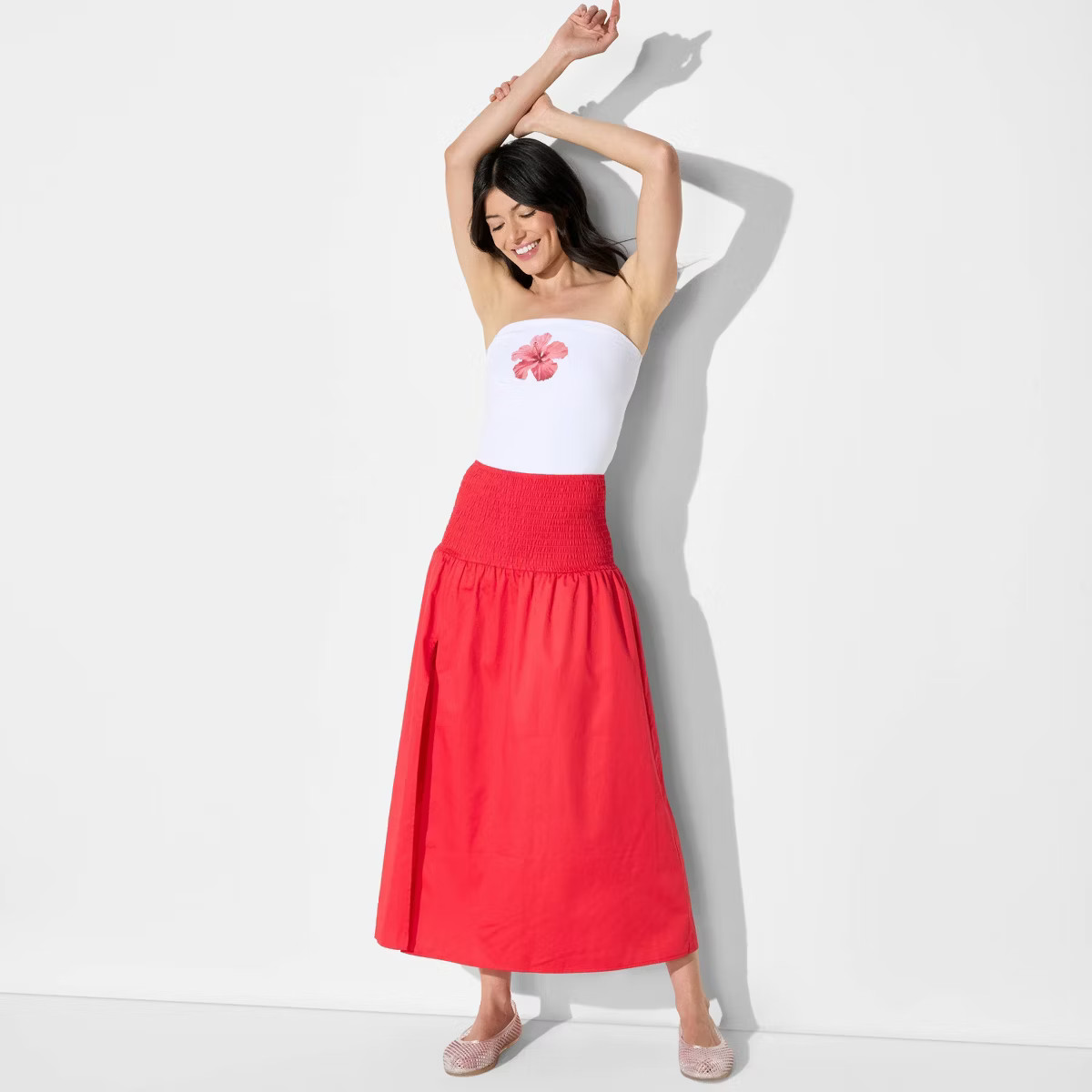 Women's Smocked Waist Maxi Skirt - Wild Fable™ | Target