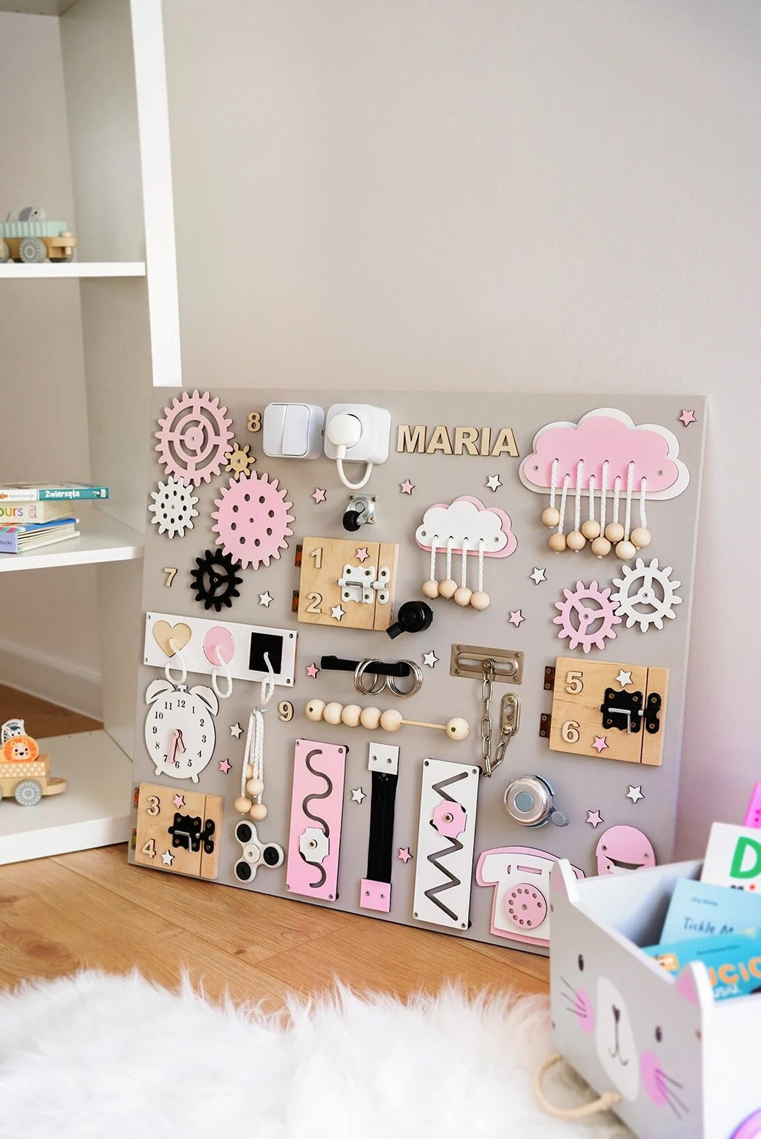 Toddler Busy Board, Activity Board, Gift, Montessori Board, 1st Birthday Gift - Etsy | Etsy (US)