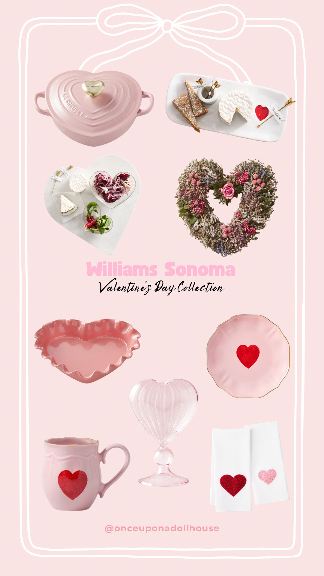 Williams Sonoma Valentine’s Day Collection! 

Heart oven, mug, Heart Pie Dish, heart Wreath, cheese board, heart platter, towel, vase

#LTKHome #LTKValentine #LTKSeasonal