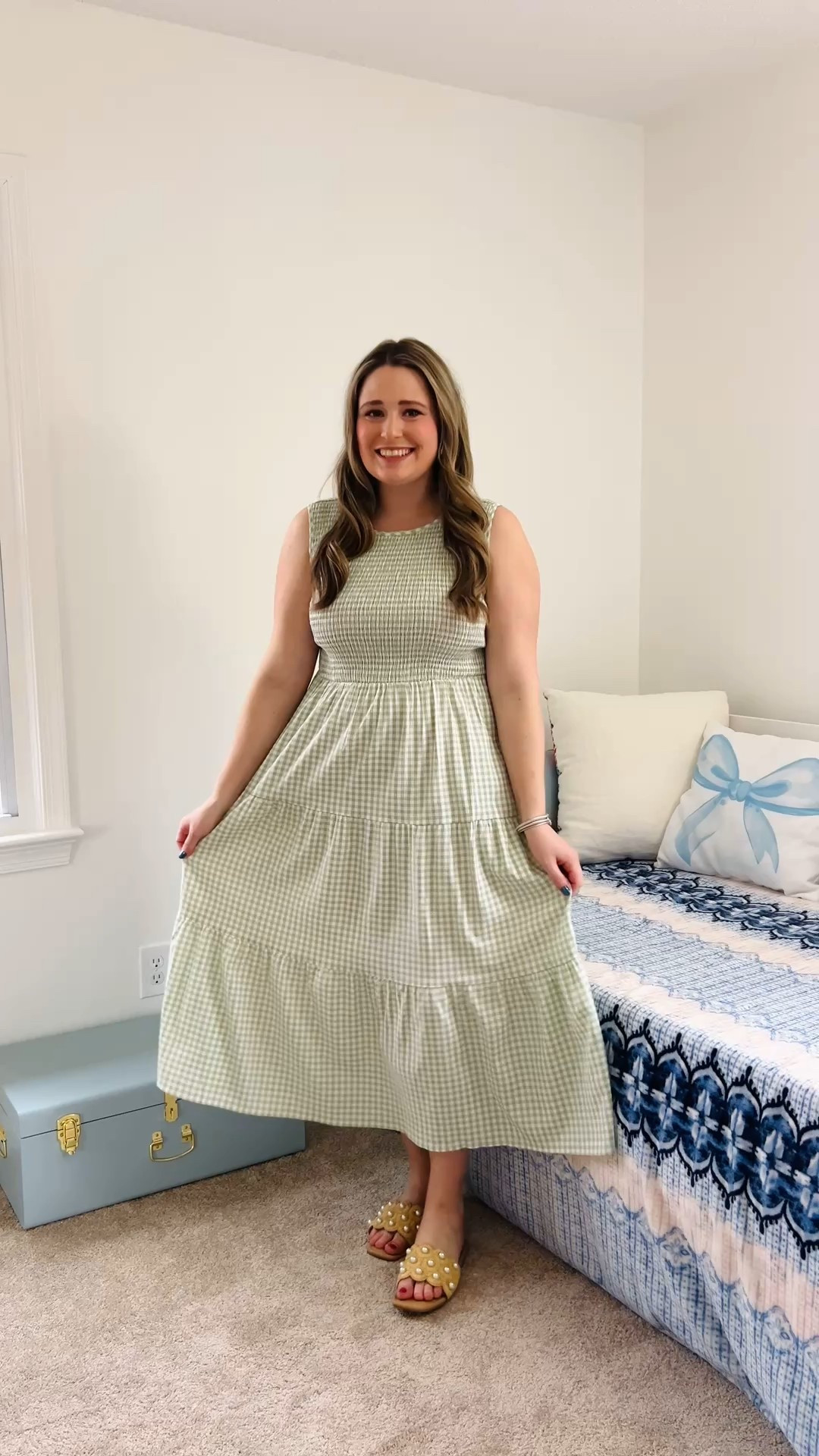 Amazon Spring || Gingham Dress || Green Dress || Affordable Spring Dress || Midi Dress

I’m wearing size L! Fits very loosely, probably could’ve done an M 

#LTKootd #LTKSeasonal