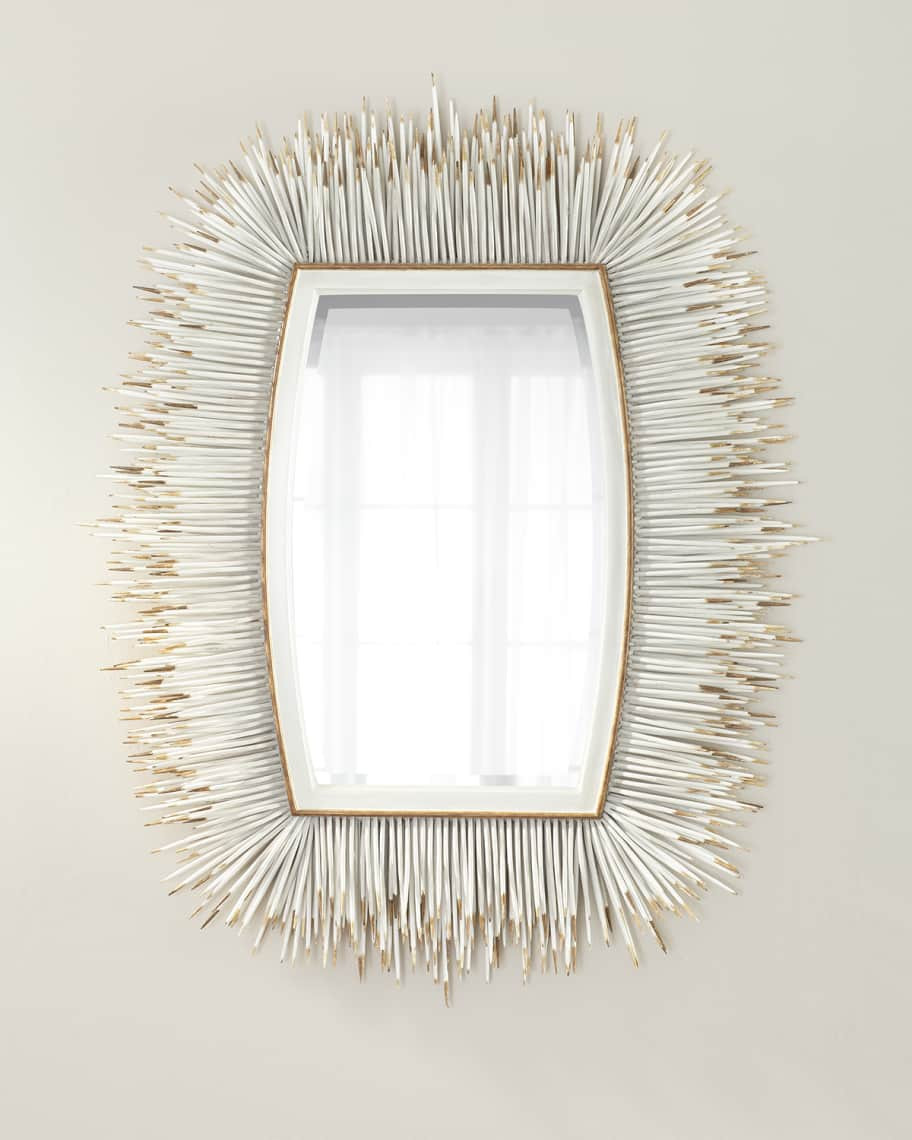 Porcupine Quill Rectangle Mirror | Horchow
