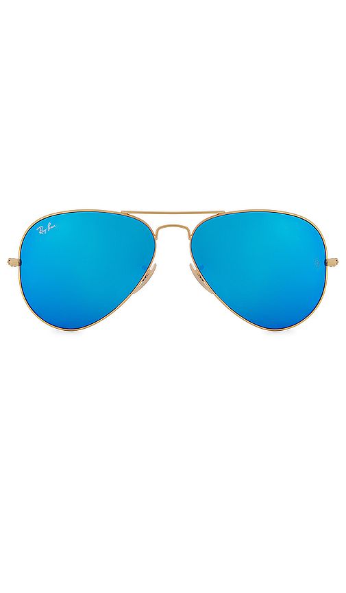 Ray-Ban Aviator Flash in Blue. | Revolve Clothing (Global)