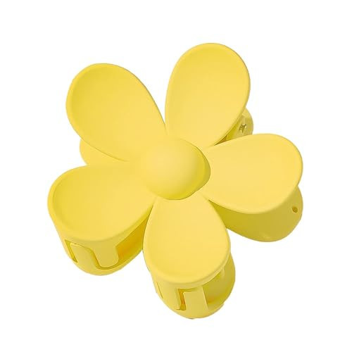 Yellow Hair Claw Clips Flower Shaped Plastic Jaw Clips Anti-scratch Smell-less Useful Hold Tightly Light Hair Accessories for Beauty and Personal Care | Amazon (US)