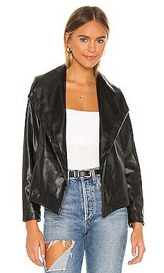 Matte Vegan Leather Drape Front Jacket
                    
                    Chaser | Revolve Clothing (Global)