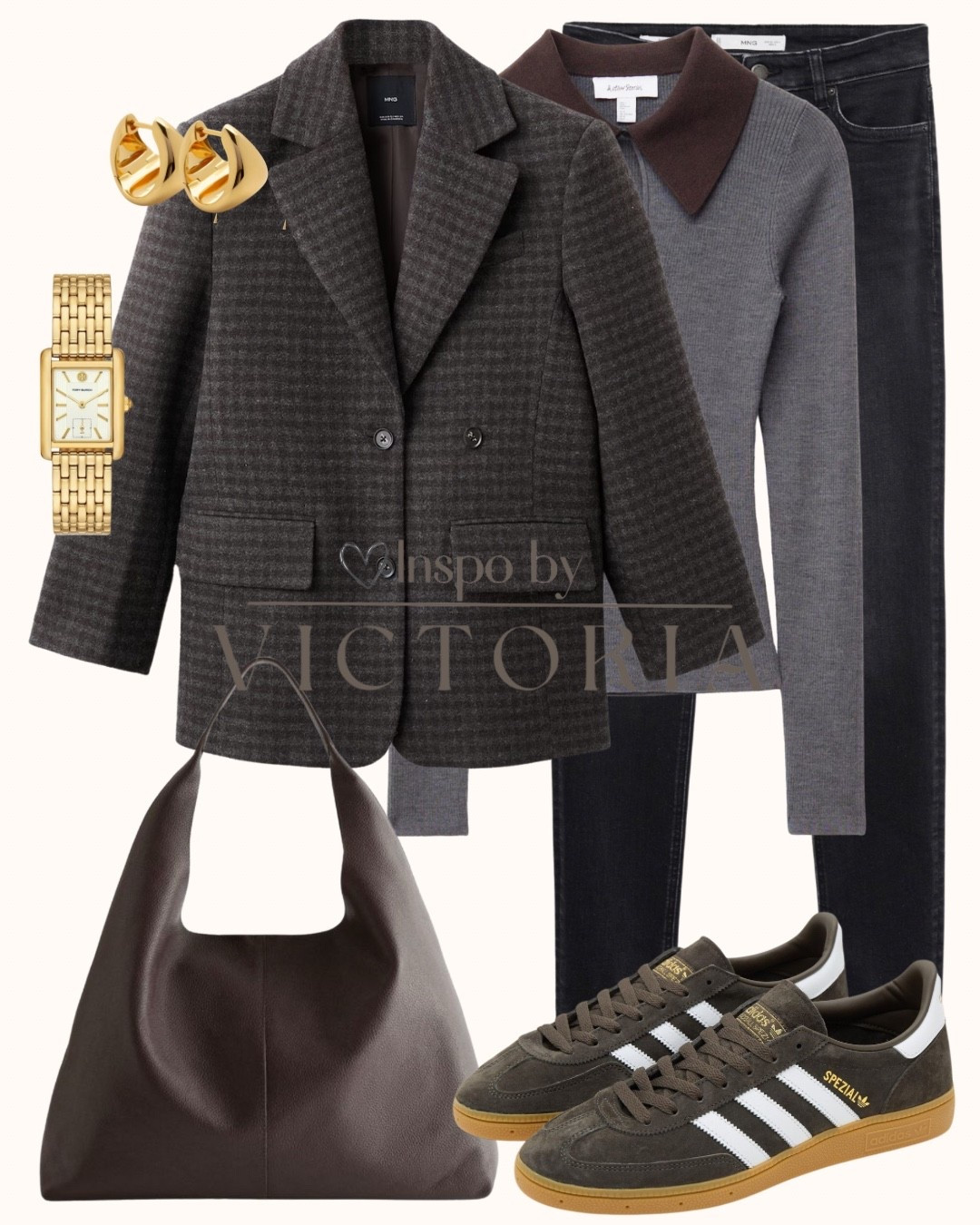 ✨ Casual sophistication for fall ✨
A timeless mix of neutrals that keeps you effortlessly polished — structured blazer meets laid-back sneakers for that perfect off-duty balance 🤎

🧥 Blazer: tailored and timeless
👟 Sneakers: sporty yet chic
👜 Bag: soft structure, everyday elegance
💛 Gold details for a subtle glow

#LTKFall #LTKStyle #LTKClassic #OOTD #SmartCasual #NeutralOutfit #FallChic


#LTKSeasonal #LTKStyleTip #LTKShoeCrush