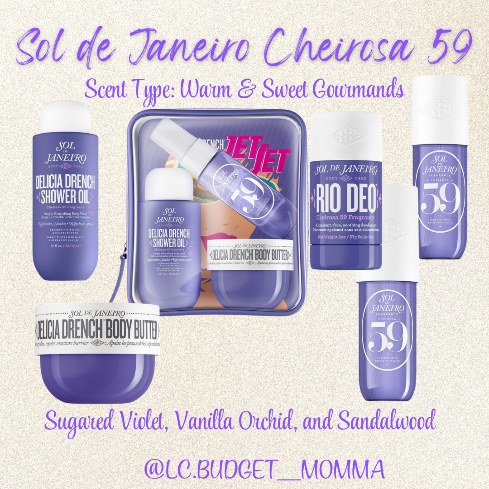 Sol De Janeiro Cheirosa 59 💜✨

#soldejaneiro #scent #fragrance #selfcare #body #spray #mist #perfume #shower #oil #lotion #bodybutter #sephora #giftsforher #purple

#LTKGiftGuide #LTKBeauty #LTKMostLoved