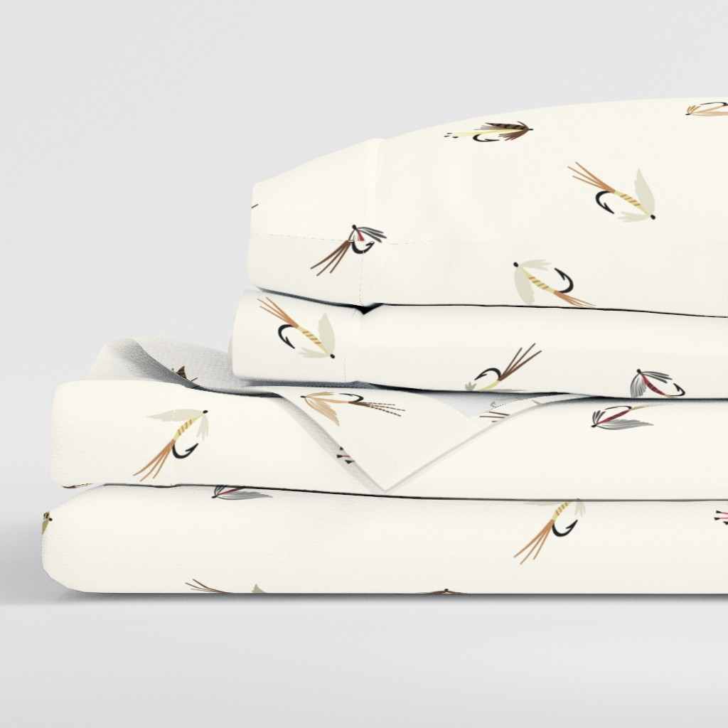 Trout Fly Fishing Lures Sheet Set | Spoonflower | Spoonflower