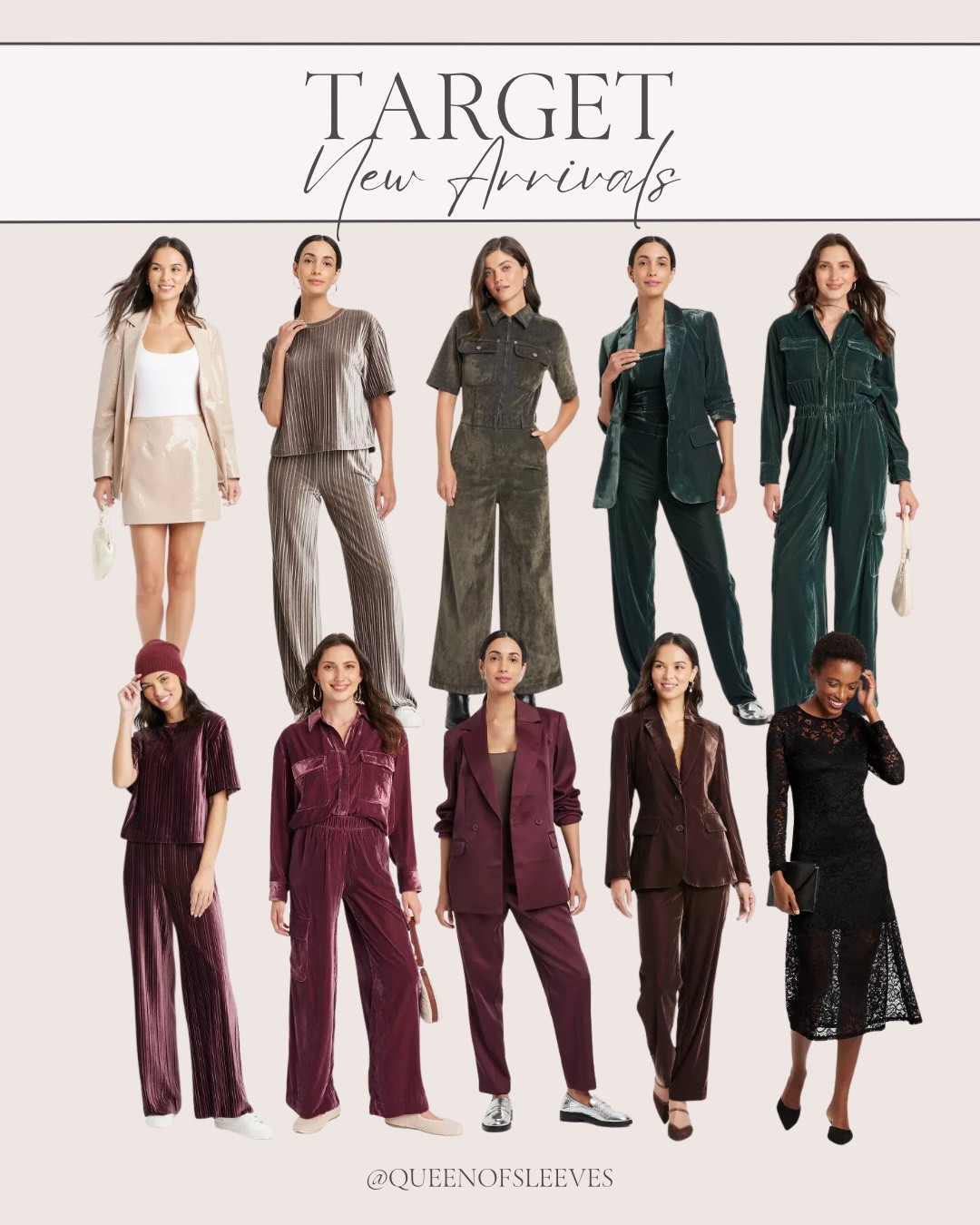 Target New Arrivals | New at Target | Fall Fashion | Winter Fashion | Holiday Fashion  | Holiday Outfits | Christmas Outfit Ideas | Plisse Set | Velvet Pant Set 

#LTKFindsUnder100 #LTKParties #LTKStyleTip