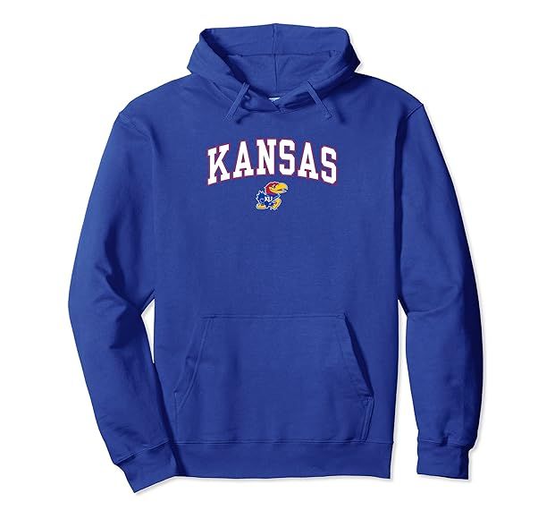 Kansas Jayhawks Varsity Blue Officially Licensed Pullover Hoodie | Amazon (US)