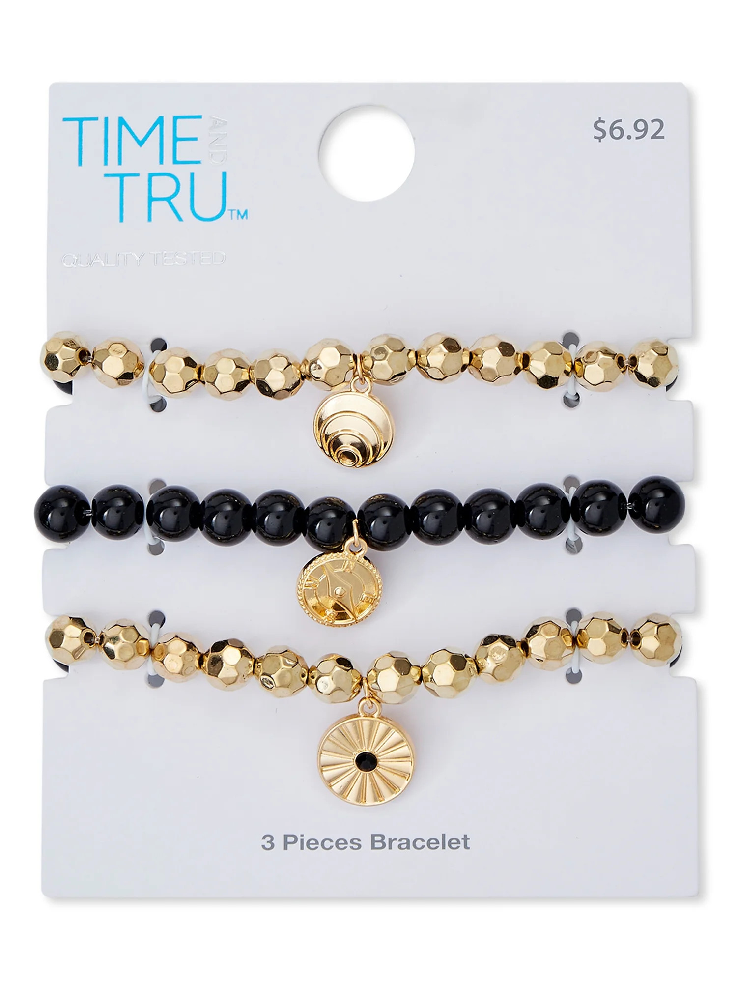 Time and Tru Women's Stretch Bracelets, 3-Pack - Walmart.com | Walmart (US)