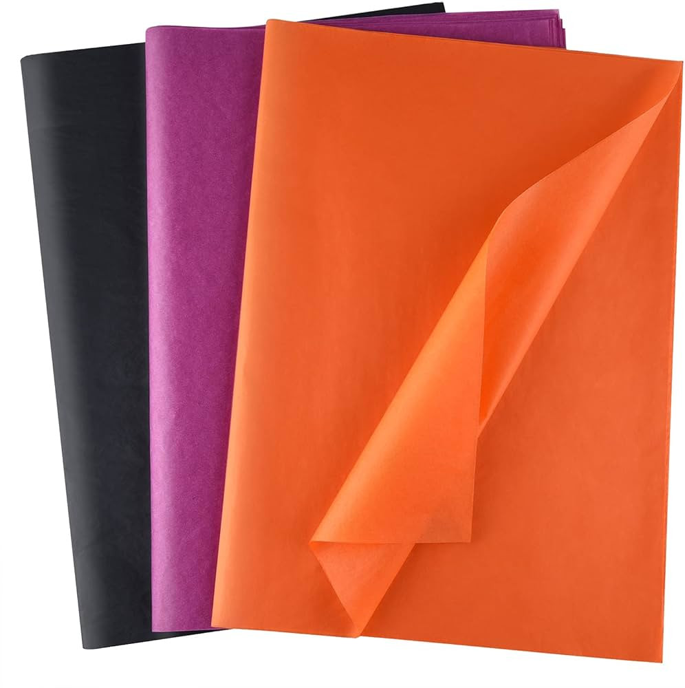 MIAHART 60 Sheets Halloween Tissue Paper for Gift Wrapping Halloween Tissue Paper Bulk for Packag... | Amazon (US)