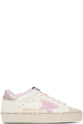 White & Pink Hi Star Low-Top Sneakers | SSENSE